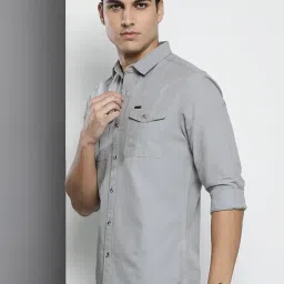 the indian garage co Men's Cotton Regular Fit Shirt image 4