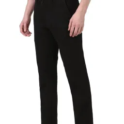 peter england Men's Straight Fit Mid Rise Trouser image 1