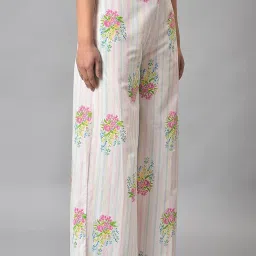 w for woman Women's High Rise Regular Fit Pants image 3