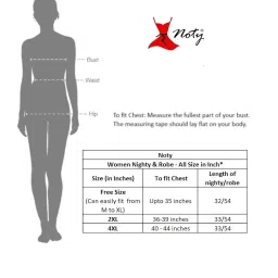 noty 2 Pc Women's/Girls' Hot Night Robe and Night Slip image 2