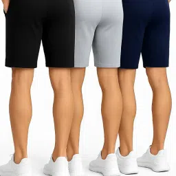 jovo Clothing Accessories Men Sleep Lounge Wear Lounge Shorts R001 VJ210 Black Grey Navy Parent image 3