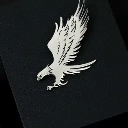 elite crafts jewels Elite Craft Stainless Steel Premium Designer Eagle Shape Brooch For Men's Fashion image 1