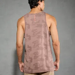 technosport Men's Slim Fit Jacquard Innerwear Vest with Ventmesh for Running, Gym & Sports image 1