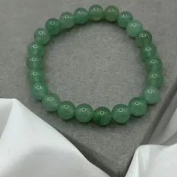 rudragallery Green Aventurine Crystal Bracelet Men ग्रीन एवेंट्यूरिन ब्रेसलेट Round Beads Green Aventurine Gemstone Bracelet Original Certified Adjustable Braslet image 2