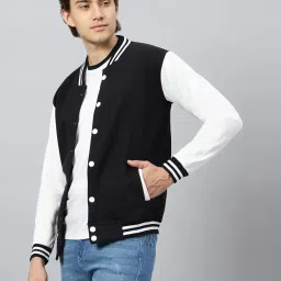 be savage Men's Cotton Blend Standard Length Bomber Jacket image 1