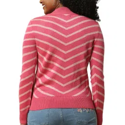 allen solly Women's Acrylic Crew Neck Casual Sweater image 2