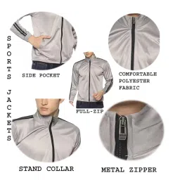 toxic addiction Mens Slim Fit Lightweight Track Jacket with Zip-up Long Sleeve | Sports Jacket For Men | Comfortable Jacket for Running, Sports & Gym Workout | Polyster image 5
