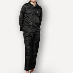 shasmi Rain Coat For Men Waterproof Raincoat With Pants Polyester Double Layer Standard Length Rain Coat For Men Bike Rain Suit Rain Jacket Suit Inner Mobile Pocket With Storage Bag image 4