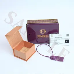 malabar gold & diamonds Rose Gold Nose Pin for Women 18 k | 18k BIS Hallmark (750) Nose Stud for Women and Girls with Piercing image 5