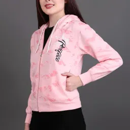 city fashion Women’s Winter Fleece Hoodie Sweatshirt – Warm Zipper with Front Pockets, Printed Casual Stylish Hooded Jacket image 5