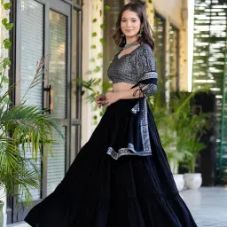 daevish New Rayon Printed Traditional Lehenga Choli With Dupatta Set For Women | Women Fastive Lehenga Choli With Dupatta Set image 3