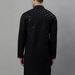 jompers Men's Chikankari Embroidered and Sequence Kurtas Only image 1
