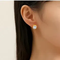 uspto Moissanite Earring Gold Pure Best D Color vvs1 Claity मोइसानाइट डायमंड इयररिंग AAA+++ Quality Hire Stone Original Certified Sone ka Tops Diamond Heere Mojonight Stone हीरा रत्न ओरिजिनल image 5