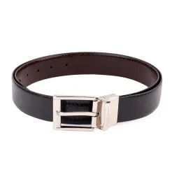 bacca bucci Men's Reversible Classic Dress Belt Italian Top Grain Genuine Leather Black & Brown with Rotating Metal Buckle-Black/Brown image 4