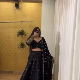 kedarfab Women's Georgette Sequence Embroidered Lehenga Choli Set | Stylish | Party| Lehenga For Women (Renuka) image 1