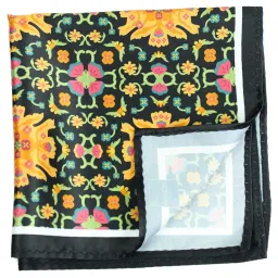 peluche Divine Circles Multicolor Pocket Square for Men (14X14 inches) image 3