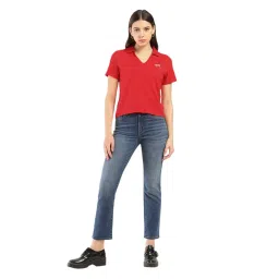 levi's Women's Solid Polo T-Shirt image 2