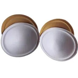 Women Cotton Round Shape Bra Cup Pad 2 Pair (Combo) image 2