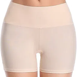 plumbury PLUMBURY® Women’s High Waist Tummy Control Seamless Smooth Safety Shorts/Boyshort Panties/Under Skirt Shorts/Cycling Shorts, Size XS to XXL (Pack of 2) image 2