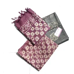 haider ali and sons Women's Cotton Silk Batik Print Unstitched Salwar Suit Dress Material With Duputta_04 image 2