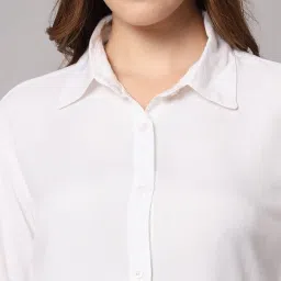 funday fashion Women Solid Casual/Formal Button Regular Fit Shirt image 3