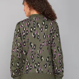 alan jones clothing Women's Printed Zipper Cotton Sweatshirt image 2