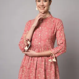 kbz Women's Rayon Floral Print Regular Wear Top image 1