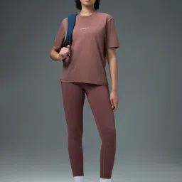 technosport Women's Relaxed Fit Solid T-Shirt for Sports, Gym and Running image 3