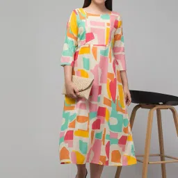 zuvino Maternity Dresses for Women || Baby Feeding Dresses with Zipper for Pregnant Women || Plus Size Pregnancy Wear || Maternity Gown for Photoshoot. image 3