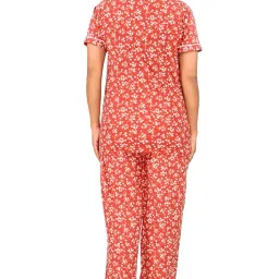 pipasa Women Night Suits - Night Dress for Women - Front Open Shirt & Pyjama Set - Nightwear for Women (NS3) image 4