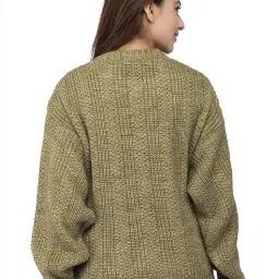 wear lusso Women 100% Wool Pullover Sweater Regular Fit for Winter Wear | Full Sleeve | Stylish Sweater Crafted with Comfort Fit and Modern Clothing for Winter Wear image 1