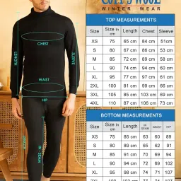 lux cott's wool Lux Cottswool Men's High-Neck Thermal Set image 5