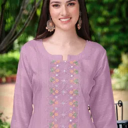 trendmalls Women's Cotton Embroidery Salwar Suit Set Kurta Pant with Dupatta Kurta Set for Women image 5