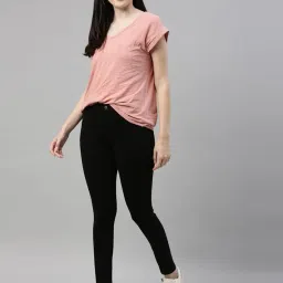 go colors Women High Rise Solid Super Stretch Fit Jeggings image 2