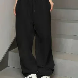 dockstreet Women's/Unisex ONESOPEN Bottom Drawstring Pure Cotton Stretchable Baggy Jogger Pant image 4