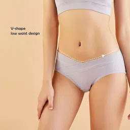 tummy Low-Rise Maternity Underwear for Women – Breathable Under-Belly Pregnancy & Postpartum Cotton Briefs, 3-Pack image 3
