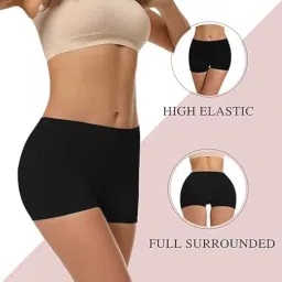 regalia procot Women's High Coverage Mid Waist Boy Leg Underwear Antibacterial Stretch Cotton Boy Shorts for Women | Long Panty | Boxer for Girls image 1