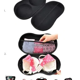 msa Bra and Panty, Lingerie Organizer Travel Bag Underwear Bra Storage Bag (Multi Color) image 5