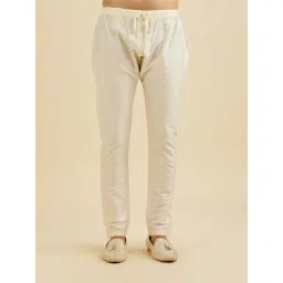 manyavar Men's Art Silk Self Design Kurta Set (2pcs) image 4