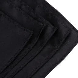 myaddiction 2xGroom Suit Pocket Towel Square Mens Pocket Towel Fabric Soft Polyester Silk Black image 1