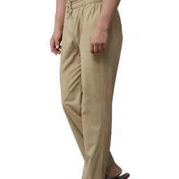 see designs Khaki Cotton Regular Fit Pyjamas N Elasticated Waistband image 1