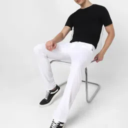 urbano fashion Men's Cotton Light Weight Non-Stretch Slim Fit Casual Trousers image 4