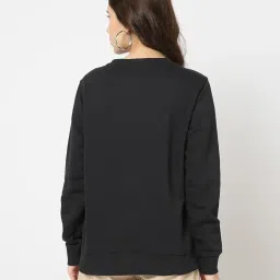 gap Women’s Regular Fit Solid Full Sleeves Round Neck Sweatshirt image 2
