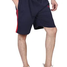 particle Plus Size Thick Shorts Dark Navy Blue for Men, Waist Sizes 36 to 54 image 2