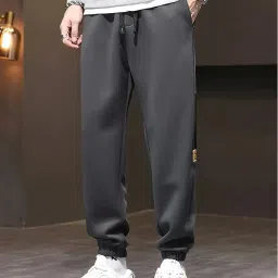 lymio Men's Regular Fit Mid Rise Track Pant image 3