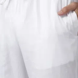 see designs Mens Kurta | Specially Crafted and Designed for the Eid Festival White Cotton Embroidered Kurta With Pajama Set Mandarin Collar Long Sleeves Chikankari Kurta image 2