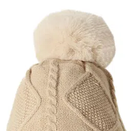 merishopp Winter Hat Scarf Gloves Adults Long Scarf for Running Outdoor Sports Holiday Beige|Clothing Shoes & Accessories|Womens Accessories|Hats image 3