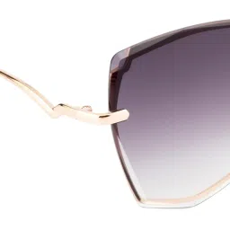 ted smith Women's UV Protection Metal Square Sunglasses image 5