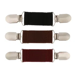 shopora Women Ladies Elegant Cardigan Sweater Clips Webbing Blouse Shirt Collar Clip Brown | Womens Accessories | Other Womens Accessories image 3