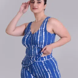 keepfit Two Piece Tankini Swimwear Tank top with Boyshorts |Swimming Suit for Women image 4